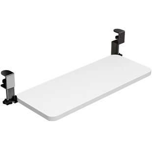 键盘托架办公桌桌面滑轨夹桌下托架可伸缩电脑键盘鼠标托架收纳架