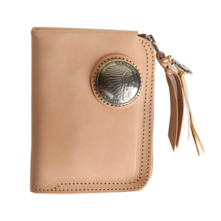 官方代理日本REDMOON红月LP01L-RM38牛皮简约男女短款L字拉链钱包