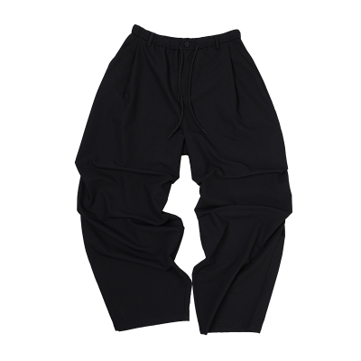 CLIMAX VISION复古百搭斜纹肌理宽松垂感双褶休闲阔腿工装裤