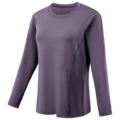 长袖瑜伽上衣大码显瘦宽松200斤