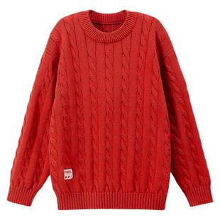 【100%纯棉】儿童毛衣男童冬装针织毛线本命年女童冬季宽松上衣