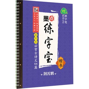 墨点字帖高中生练字专用练字贴高中语文古诗文诗词行楷楷书字帖荆霄鹏硬笔正楷凹槽练字帖高中生语文字帖