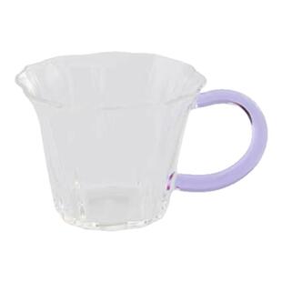 玻璃小茶杯耐高温品茗杯高硼硅带把手喝茶杯子家用高颜值主人杯