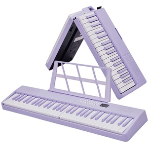 【百亿】VOICEPAL声派P650折叠61键电子钢琴入门乐器力度键电子琴