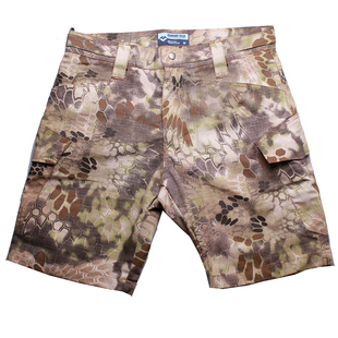 多功能蟒纹废墟迷彩战术短裤男户外登山运动耐磨五分裤军迷服饰夏