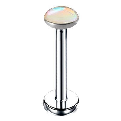 内螺纹渐变色flat耳钉平底耳饰