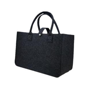 BINGYIYT女士毛毡包欧美时尚大包毛毡袋简约手提包购物礼品袋定制