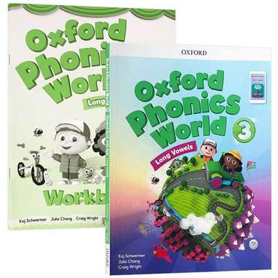 牛津自然拼读教材Oxford Phonics World 3级别课本+练习册 字母发音A-Z牛津少儿小学英语英文原版书籍搭牛津树