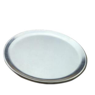 6-20英寸披萨烤盘浅窄边圆形盘食品级铝制大尺寸托盘烘焙烤箱用