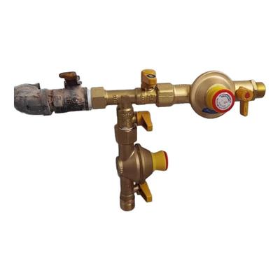 燃气热水器安装辅材自闭阀燃气管燃气阀三角阀波纹管整套配件套装