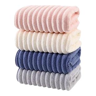 通用擦手巾糖果条珊瑚绒毛巾吸水不掉毛柔软加厚家用速干男女款