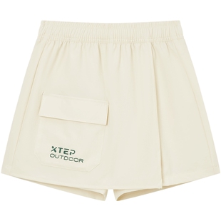 特步童装儿童裤裙女童半身裙2025夏季新款运动短裙中大童户外裙子