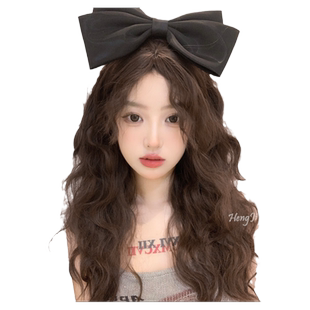 哼唧假发女长发羊毛卷假发长卷发Lolita空气刘海全头套式发假发套