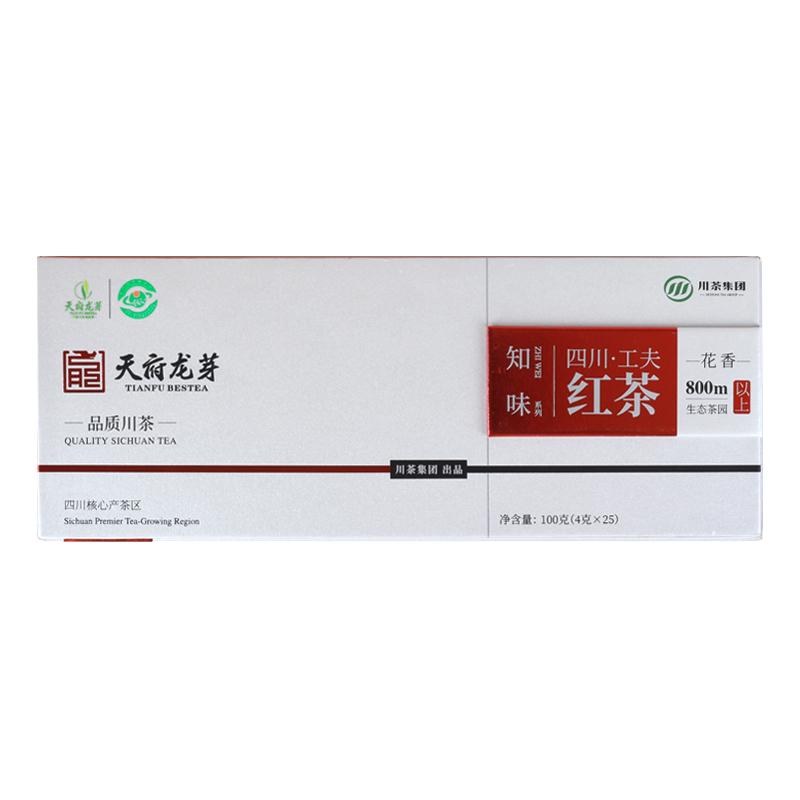 天府龙芽知味红茶礼盒装100g