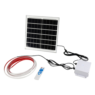 冰蓝光太阳能灯带led阳台造景氛围冷光高级灯条天黑自动感应亮灯