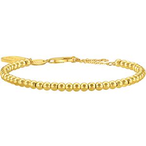 周生生文化祝福如意牌圆珠足金黄金手链手串93799B计价