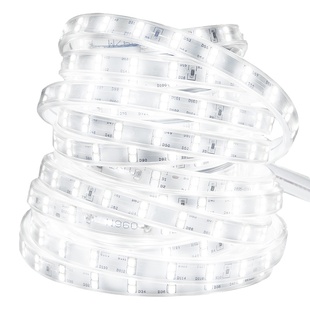 太阳能灯带户外防水超亮新款工程亮化白色发光led灯条庭院氛围灯