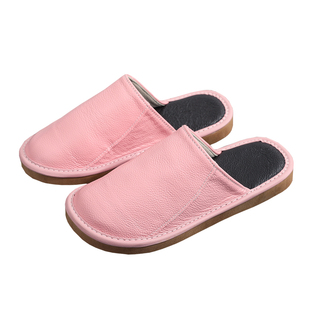 春秋季家居真皮拖鞋男不臭脚防滑软底试衣间皮拖鞋高档室内日系女