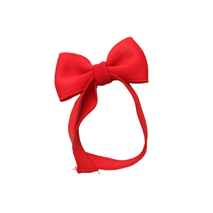 儿童发带甜美蝴蝶结大红色喜庆女宝宝发箍婴儿周岁满月头带可调节