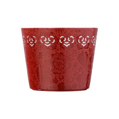景德镇官方陶瓷手工玲珑扒花茶杯喝水杯咖啡杯送礼高档礼盒装