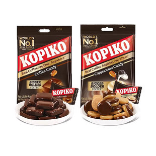 印尼进口kopiko可比可咖啡原味卡布奇诺味硬糖果韩剧同款即食零食