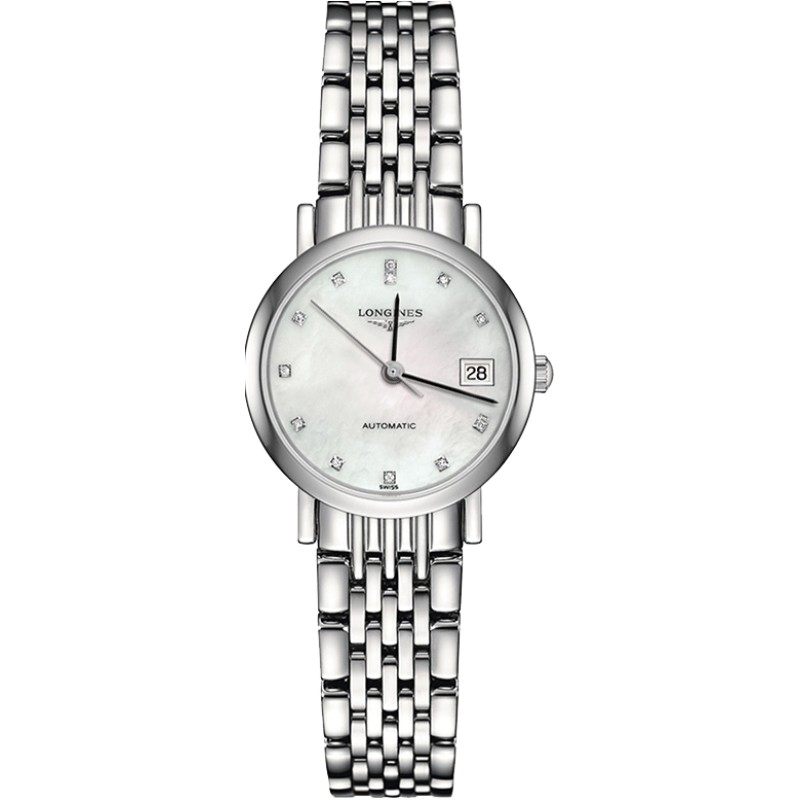 Longines浪琴正品手表女 博雅系列镶钻自动机械女表L4.309.4.87.6