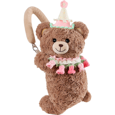 【创意手工】玩偶车载纸巾盒挂式