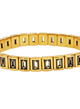 黄金无事牌手镯百搭男女同款足金