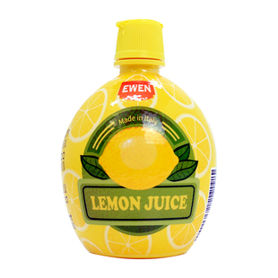 EWEN意文柠檬汁200ml意大利进口柠檬汁复原果汁烘焙蛋糕用原料