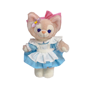 南风格子玲娜贝儿挂件着替LinaBell钥匙扣冰箱贴衣服粉蓝色连衣裙