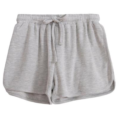 高腰休闲运动华夫格运动短裤