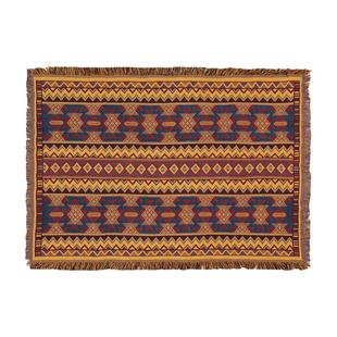 复古美式盖布巾单人沙发毯高级感沙发垫轻奢沙发巾老式毯子床盖毯