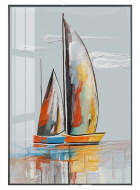 防水免打孔抽象风洗手间装饰画
