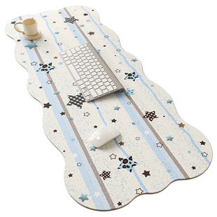 高级感工位鼠标垫桌垫办公桌电脑键盘垫防滑加厚超大号笔记本桌布