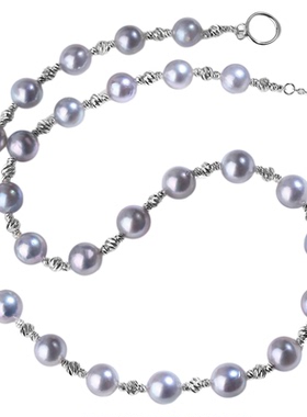 高端海水珍珠巴洛克满天星毛衣链