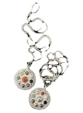 蒙古元素民族特色九宝吊坠珍珠毛衣链时尚个性挂坠民族风坠子项坠