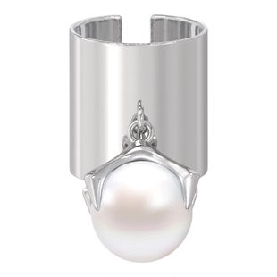 KVKThrowback:Arachné 经典回溯系列标志珍珠吊坠宽戒