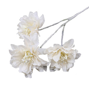 婚庆白色仿真花绢花装饰花玫瑰假花牡丹婚礼花艺花材满天星绣球花