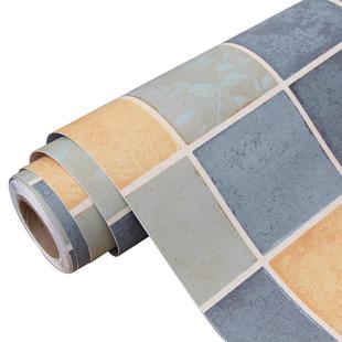 厨房地板贴自粘浴室防水防滑地砖贴纸地面卫生间耐磨瓷砖贴纸翻新