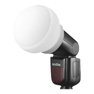 godox神牛V1/V1pro/V100闪光灯配件外拍灯机顶圆形灯头附件AK-R22柔光球V1系列圆头柔光盒v11滤色片柔光配件
