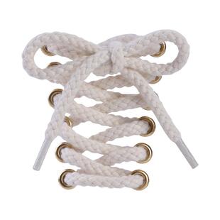 黑空军麻绳鞋带黑武士af1纯白黑色鞋子米白加粗女款亚麻扁平板鞋