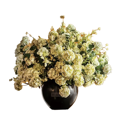 新中式陶瓷仿真花大堂前台软装饰