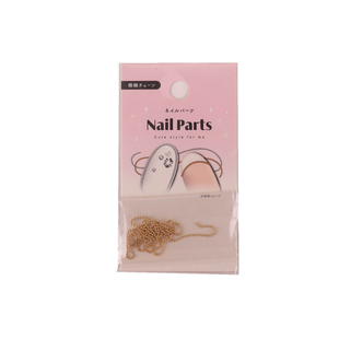 日本本土Nail Parts金色链条指甲装饰贴片美甲配件美甲装饰指甲贴
