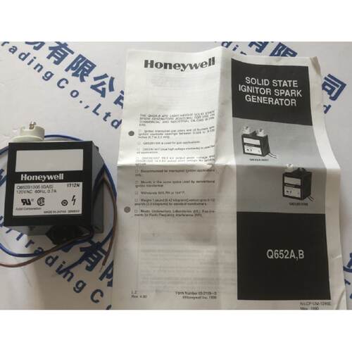 议价美国HoneywellHoneywell 燃烧配件Q652B1006 现货