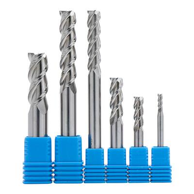 钨钢铝用铣刀硬质合金平底加长