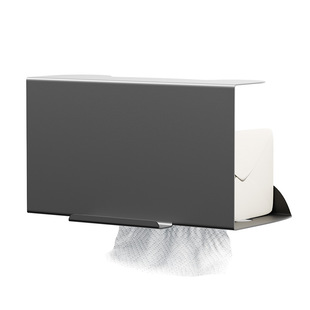 bydoll厨房厨柜下倒挂抽纸巾盒架吊柜镜柜铁艺洗脸巾收纳置物架