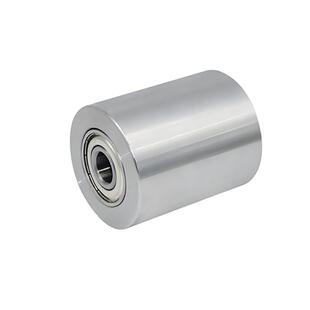 QAC21-20/30防锈圆柱形托辊304不锈钢滚轮无动力滚筒平皮带惰性轮