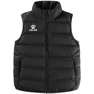 KELME卡尔美儿童运动棉马甲男女童秋冬新款足球训练加厚保暖外套