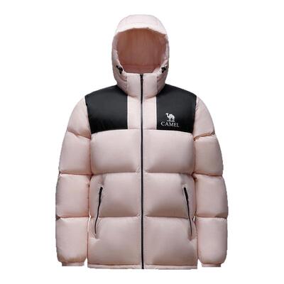 骆驼小太阳连帽羽绒服冬男女同款