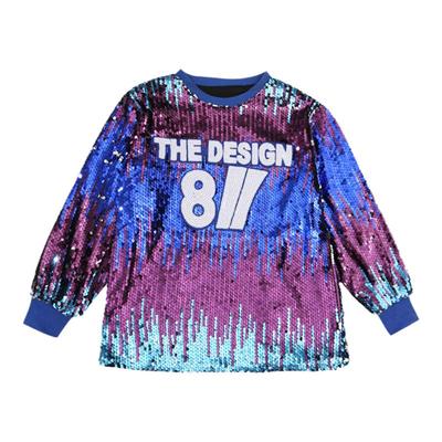 儿童啦啦队演出服男女童嘻哈街舞架子鼓潮服现代爵士舞蹈亮片服装